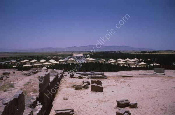 Tents for 2500th Anniversary of Iran in October 1971, Persepolis